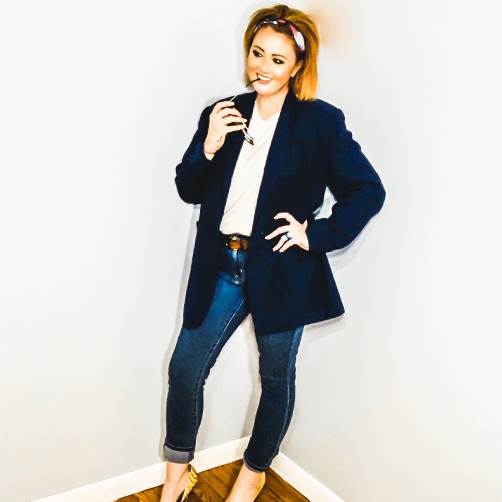 Rena Rowen for Saville Navy Blue Women’s Blazer